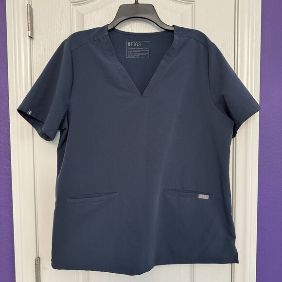 FIGS Casma Scrub Top FW1100 Dark Harbor PO 3019 Women’s Size XL - Picture 1 of 7